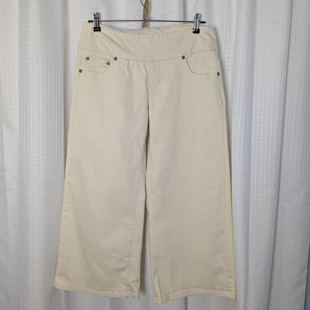 Chadwicks Flare Ankle pants, Off white, Size 6